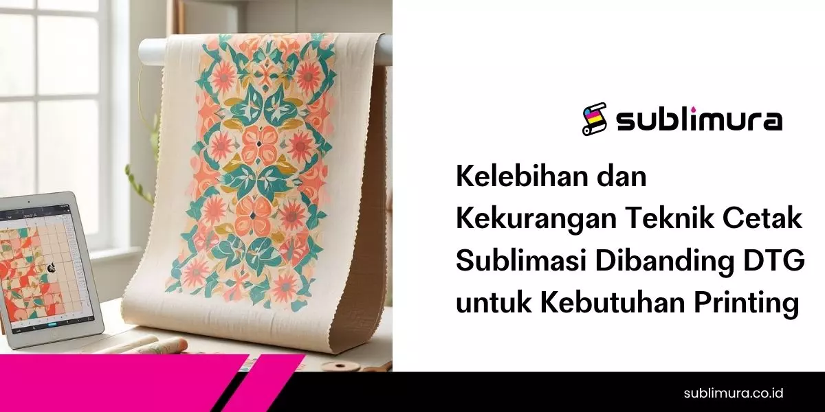 Kelebihan dan Kekurangan Teknik Cetak Sublimasi Dibanding DTG untuk Kebutuhan Printing